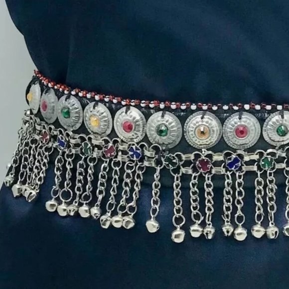 Tribal Belly Belt, Light Weight Belt, Handmade Kuchi Belly Dance Belt - Picture 12 of 12